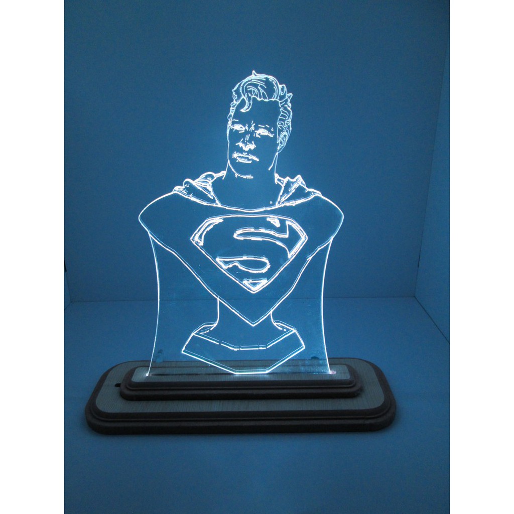 Đèn led 3D hình siêu nhân  Superman