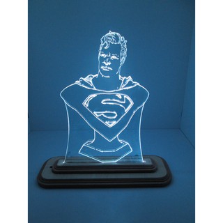 Đèn led 3D hình siêu nhân  Superman