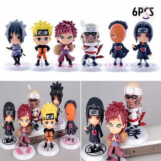 Set 6 Mô Hình Nhân Vật Phim Hoạt Hình Naruto