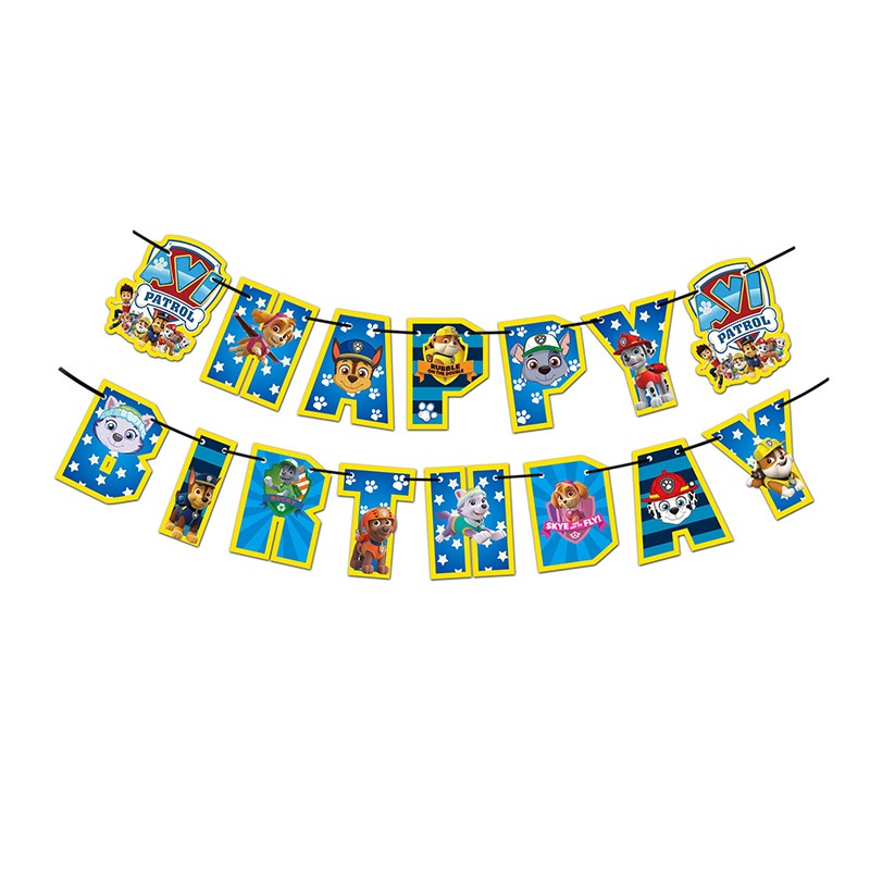 Bộ Bong Bóng Họa Tiết Hoạt Hình PAW Patrol Trang Trí Tiệc Sinh Nhật Cho Bé