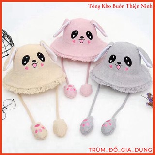 Mũ Tai Thỏ Giật TikTok Dành Cho Bé