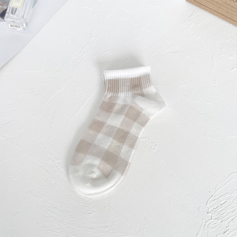 Vớ Cotton Cổ Thấp In Họa Tiết Gấu Hoạt Hình Thời Trang Xuân Hè Cho Nữ