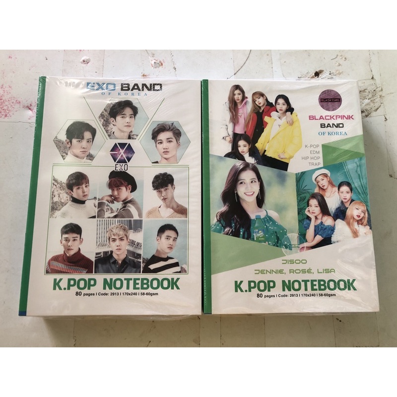 Vở viết A4 KPOP kẻ ngang học sinh 80tr,120tr BTS, Blackpink, nhóm thần tượng hàn quốc