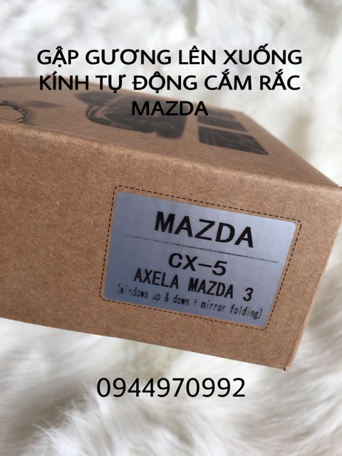 [MAZDA 3 2015-2019] BỘ GẬP GƯƠNG LÊN XUỐNG KÍNH TỰ ĐỘNG CẮM RẮC ZIN