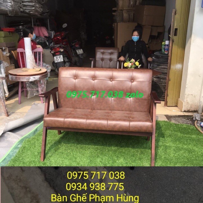 sofa gỗ nệm cao cấp