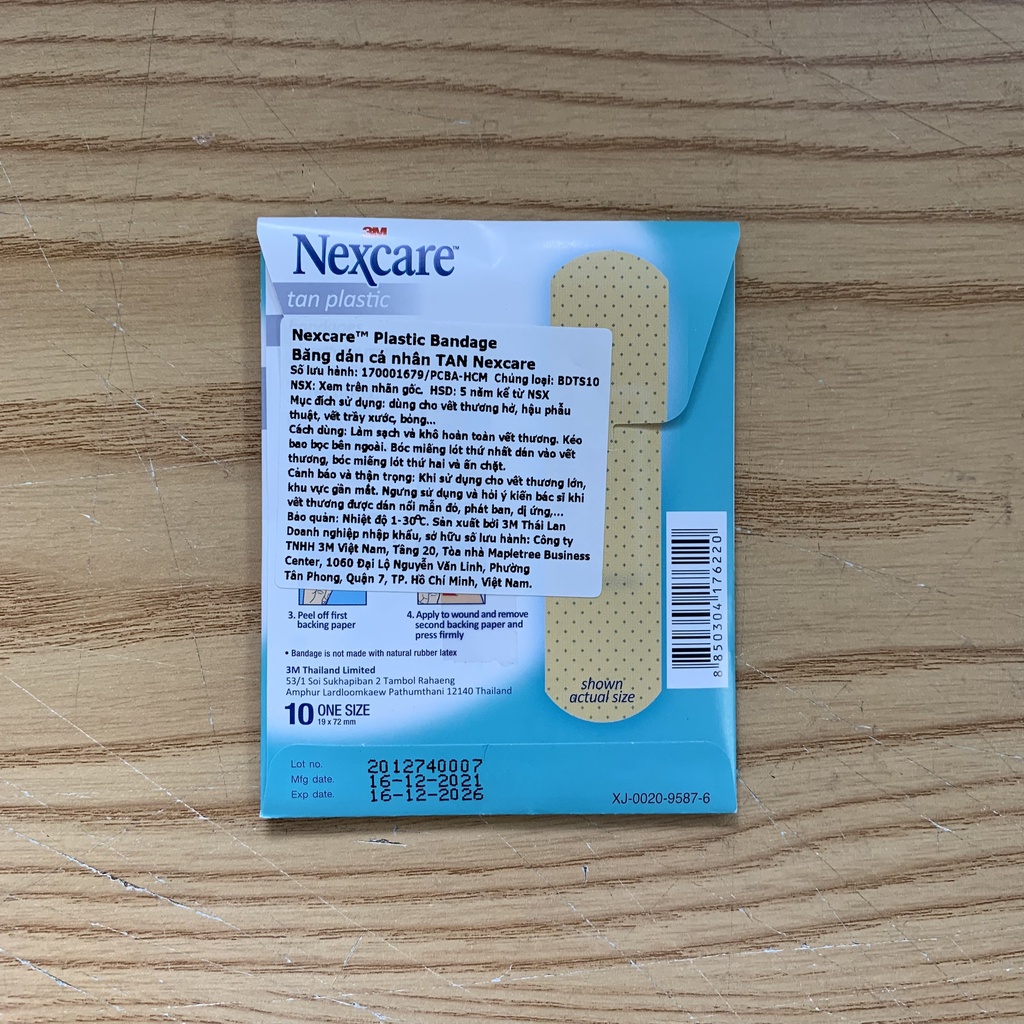 Băng keo y tế cá nhân màu da TAN 3M Nexcare