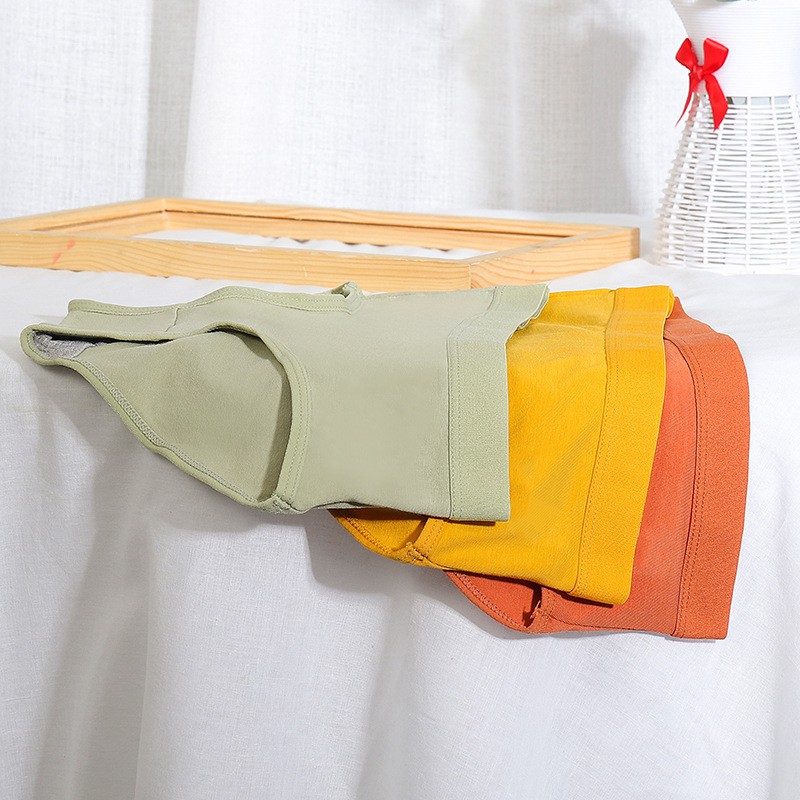 Quần Lót Cotton Không Đường May Lưng Vừa Thoáng Khí Gợi Cảm Có Cỡ Lớn Cho Nữ