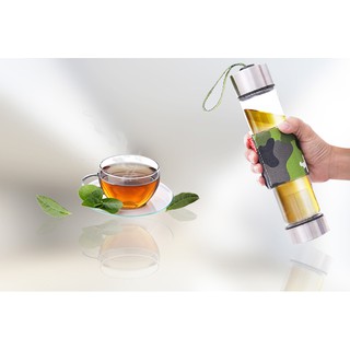 Bình giữ nhiệt pha trà, lọc trà thủy tinh cao cấp, sang trọng 450ml