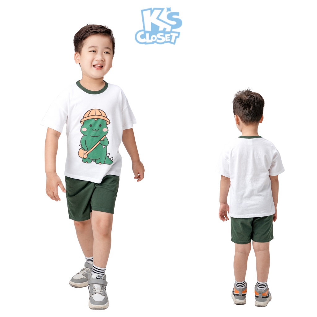 Bộ Đồ Cộc Tay Cho Bé Trai K's Closet Chất Liệu Cotton  E121ONS, E123ONS TMMN