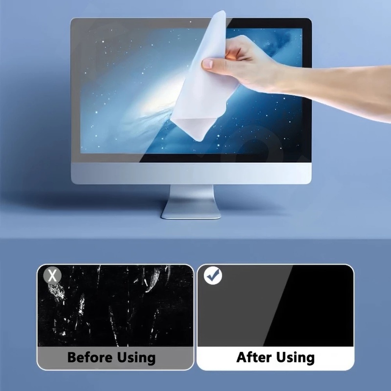 Miếng vải lau bằng microfiber làm sạch màn hình điện thoại/máy tính bảng/ ipad mac apple iwatch