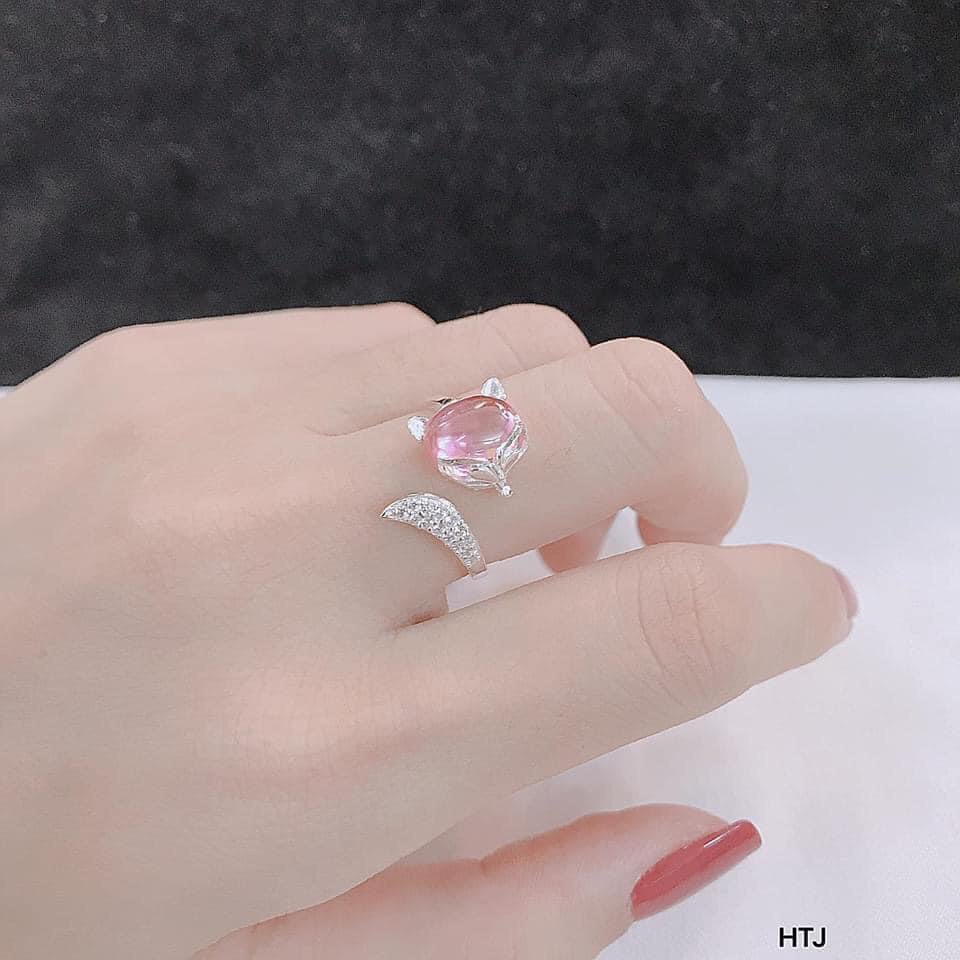 Nhẫn Hồ Ly Bạc JQN May Mắn Tình Duyên N81