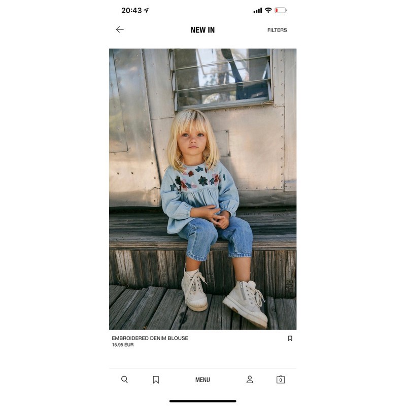 Áo bò giấy thêu hoa Zara