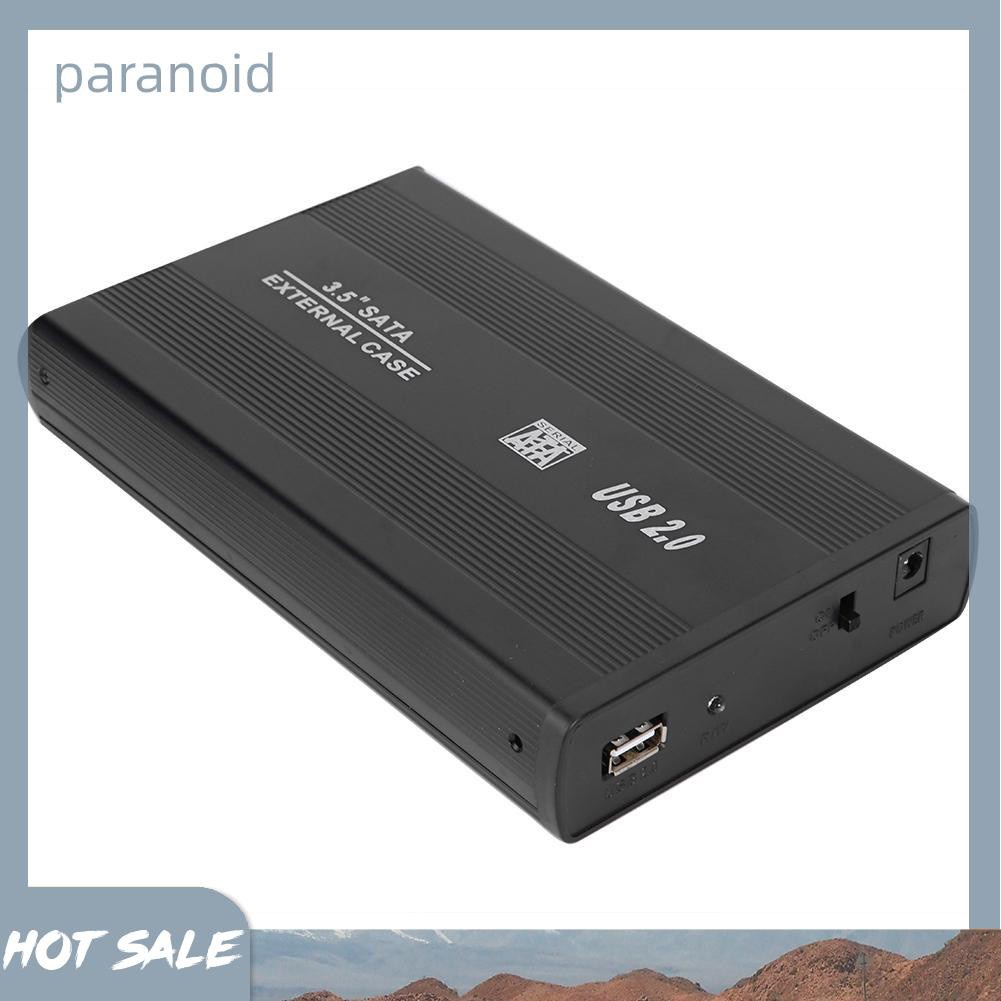 Hộp Đựng Ổ Cứng Ngoài 3.5 inch SATA Sang USB2.0