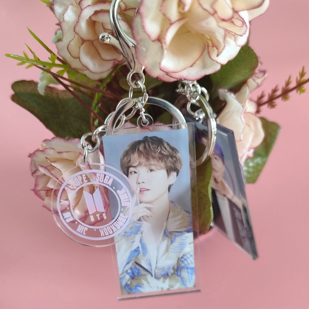 Móc Khóa Acrylic In Hình Thành Viên Nhóm Nhạc Bts 5 Muster Magic Shop Jungkook V Jimin Mới