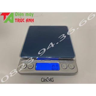 Cân Tiểu Ly Mặt Inox - Cân Điện Tử - Cân Làm Bánh