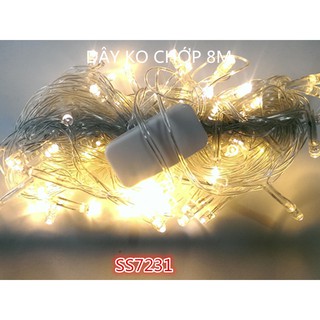 Combo 5 dây đèn led trang trí 8m vàng nắng loại không chớp