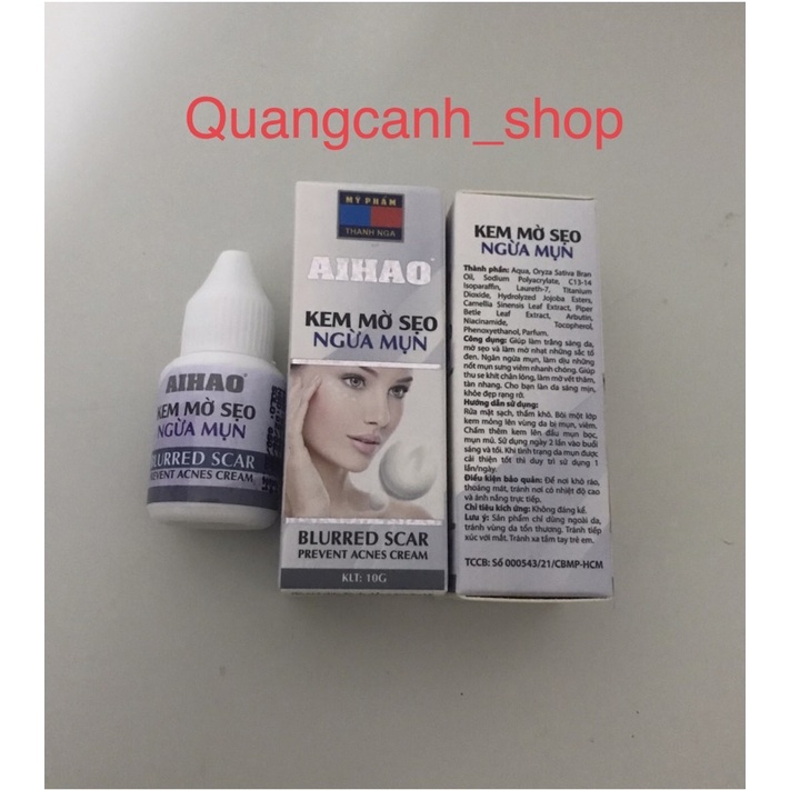 Kem mờ sẹo ngừa mụn AIHAO 10g- Hàng chính hãng Đát mới