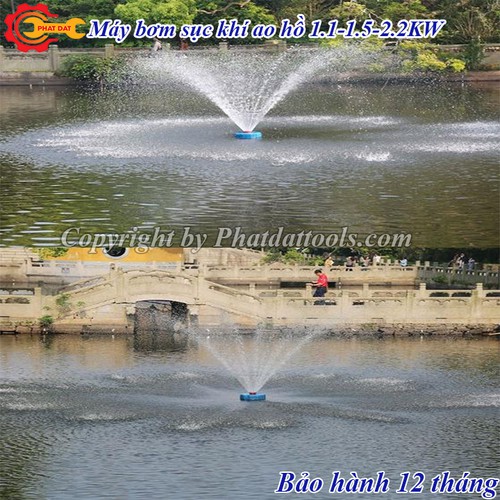 Máy Bơm Nước Sục Khí Tạo Oxy Cho Ao Hồ Hàng Dây Đồng 100%