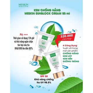 Kem chống nắng Meskin Sunblock cream