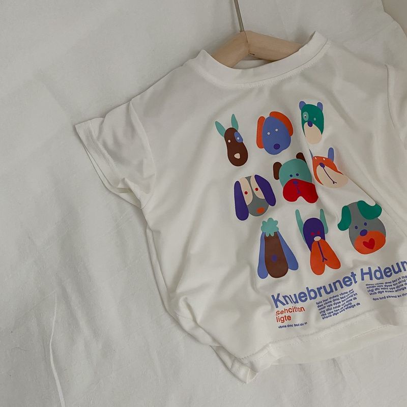 Áo Thun 100% cotton Tay Ngắn Thoải Mái Thời Trang Mùa Hè Cho Bé Gái