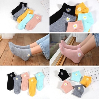 Combo 5 đôi tất len hoa cúc trộn màu