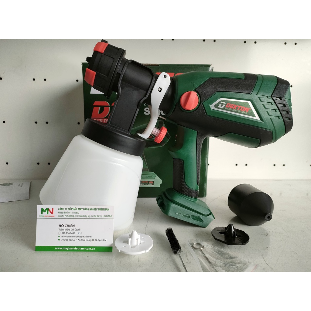 Máy Phun Sơn Dùng Pin 21V Dekton D21-MPS1000