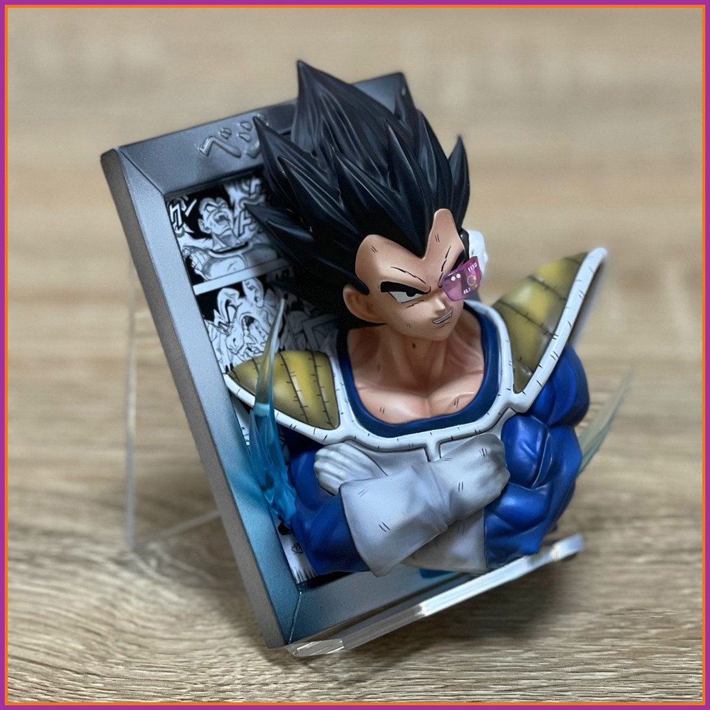 Mô hình tranh 3d songoku vegeta hàng siêu chất