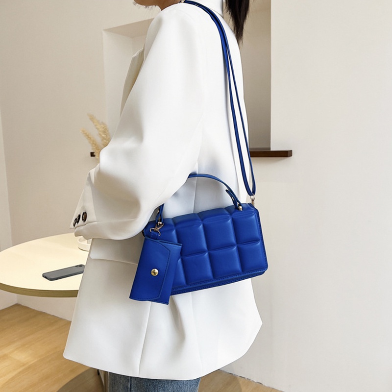 Túi đeo vai IELGY họa tiết kẻ ô phong cách Hàn Quốc cao cấp cho nữ