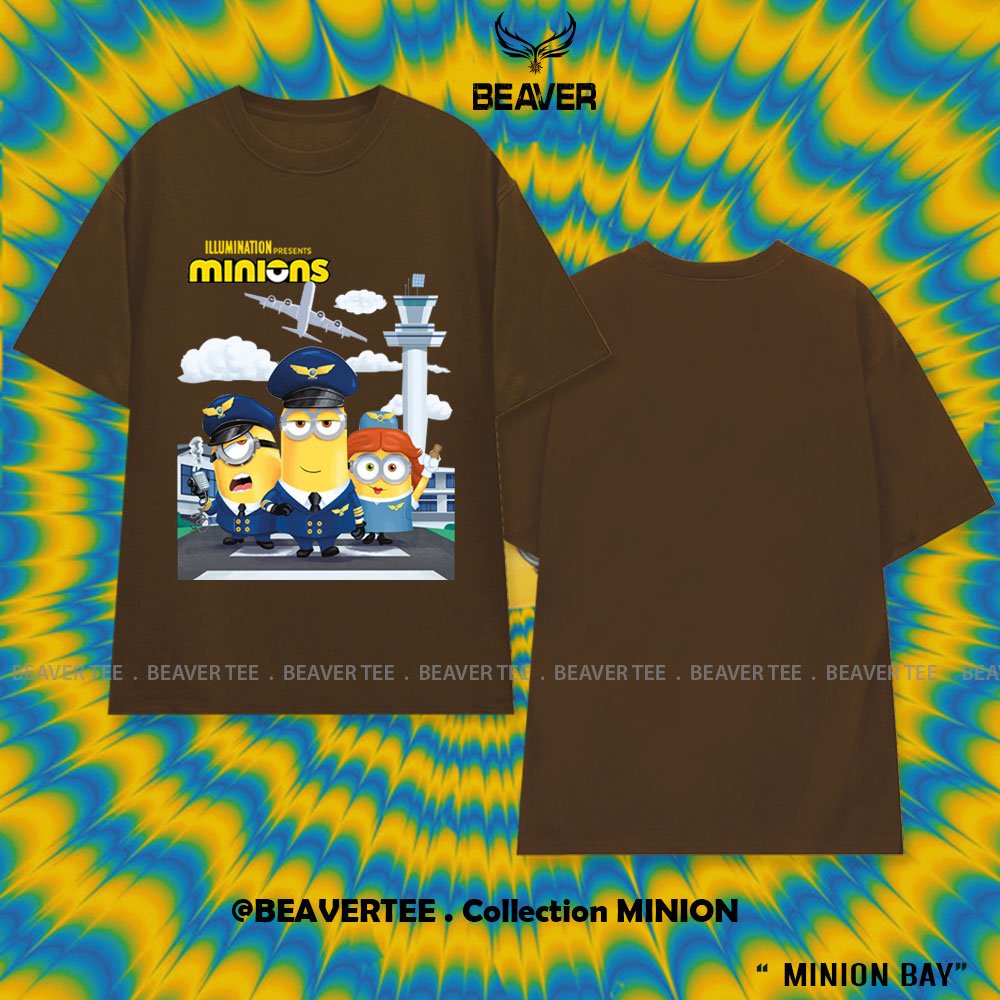Áo thun Beaver Tee MINION Local Brand tay lỡ form rộng nam nữ Unisex Freeship Extra