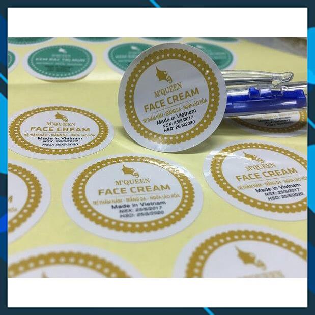 Decal Giấy Couche Bóng  in phun mực pigment hoặc Laser xấp 50 tờ