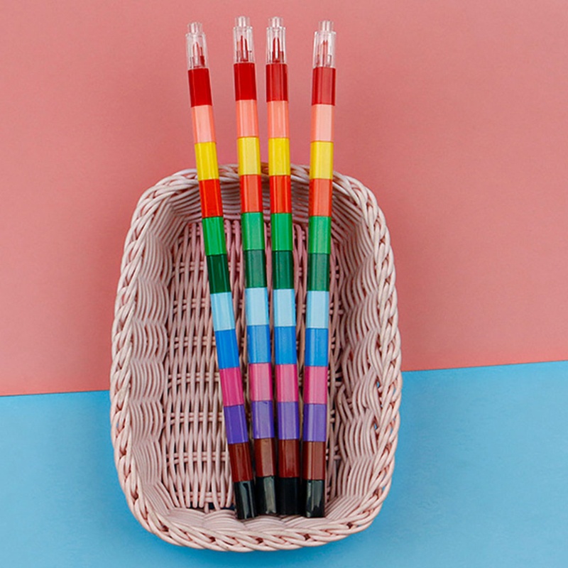 Bộ 12 bút sáp màu vẽ vui nhộn cho bé