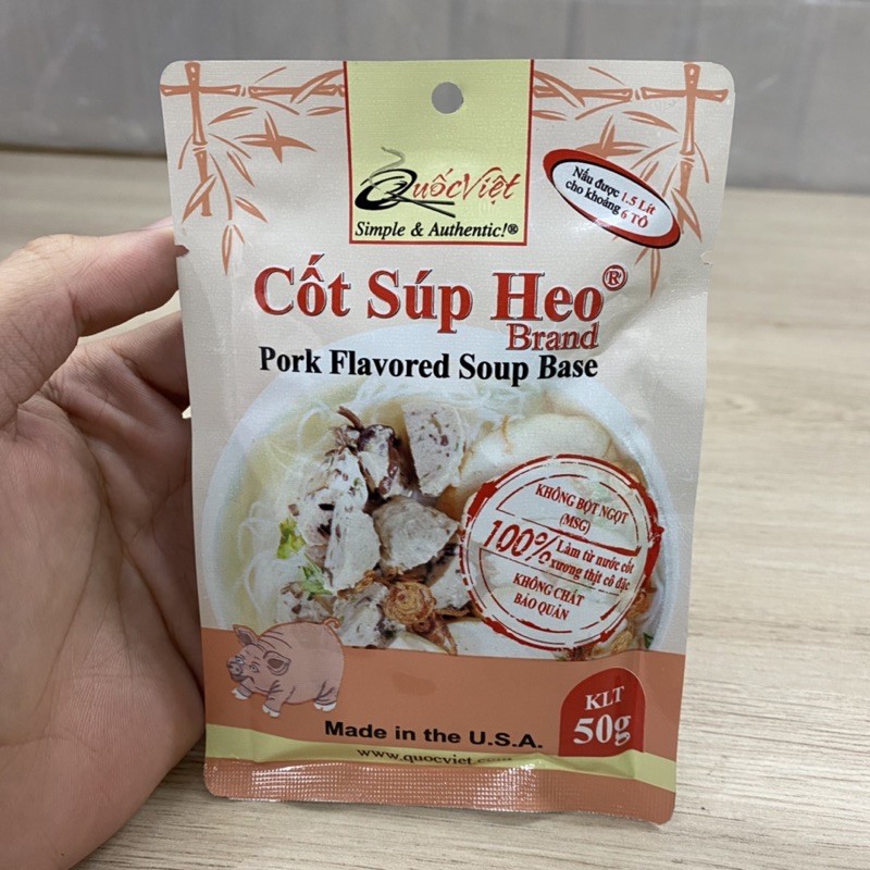 Gia Vị Nấu Súp Heo Cốt Quốc Việt Gói 50g
