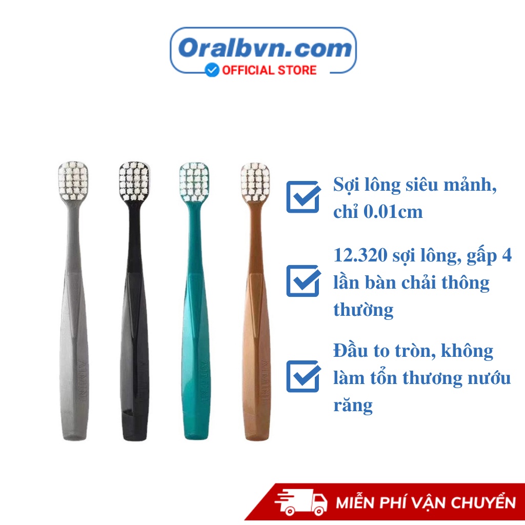 Bàn chải đánh răng cao cấp AIMINI thế hệ thứ 3, xuất khẩu cho DUBAI, đầu bàn chải siêu mềm đánh sạch gấp đôi