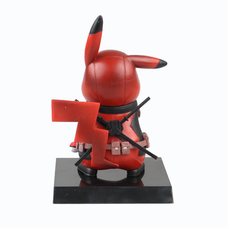 Búp bê mô phỏng Pikachu cosplay Captain America/Deadpool 15CM bằng PVC độc đáo