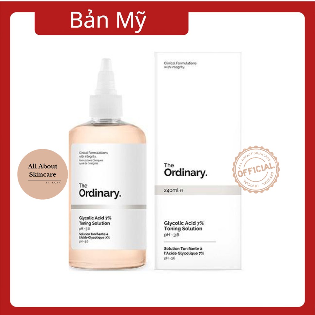 Nước hoa hồng The Ordinary Glycolic Acid 7% Toning Solution 240ml