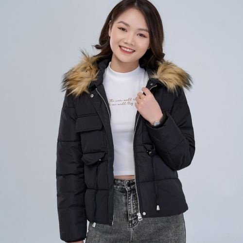 Áo phao nữ YODY rút eo, siêu ấm, siêu đẹp PHN4006 | BigBuy360 - bigbuy360.vn