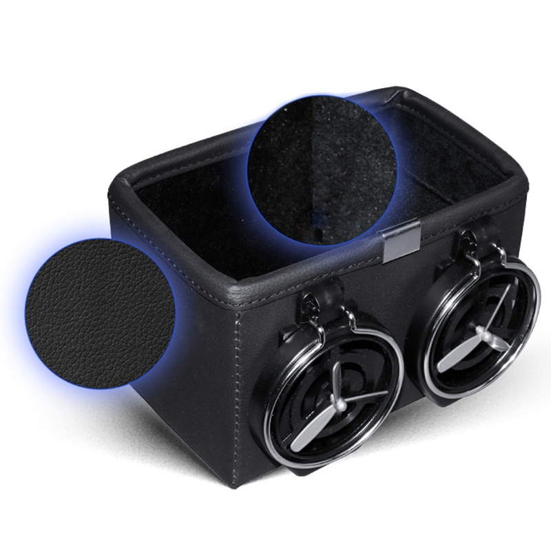 Khay Bằng Da PU Chống Sốc Để Đựng Cốc Nước Tiện Dụng Và Bền Ví