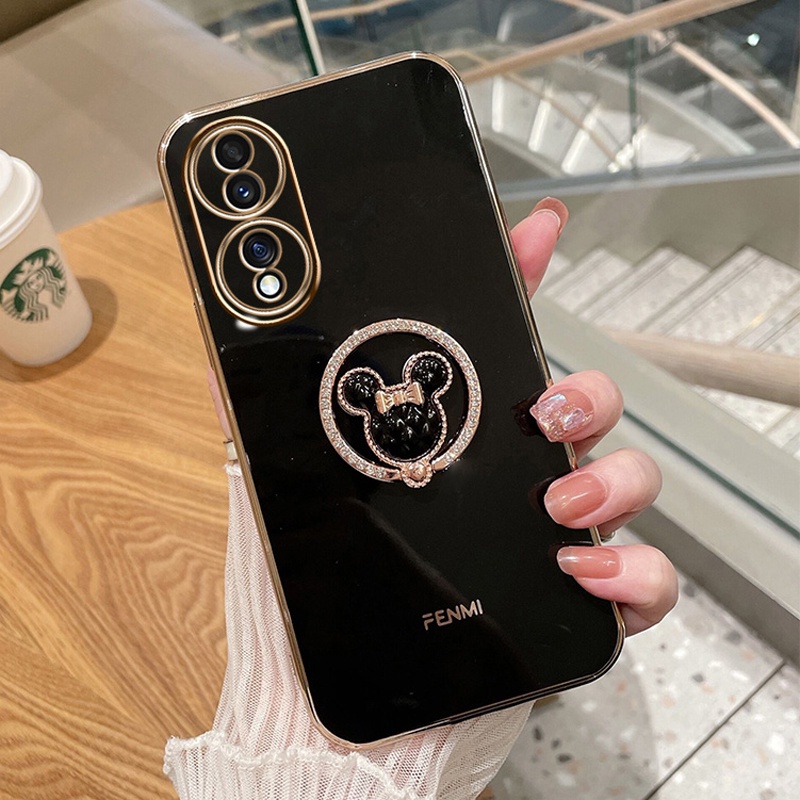 Ốp Điện Thoại Dẻo Họa Tiết Hoạt Hình Chú Chuột Dễ Thương Kèm Giá Đỡ Nhẫn Cho Oppo A16K A36 A76 A96 A55 F17 F19 Pro A73 A74 A94 A93 Reno 4F 5F A16 A54 A15 A35 A52 A72 A92 A5 A9 A8 A31 A32 A33 A53 2020