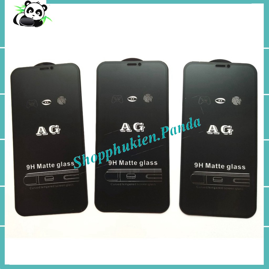 Kính Cường Lực Chống vân tay iphone 11 pro max/ 12 pro max/ 13 pro max/ x/ xs max/ xr/ 7 plus/ 8 plus - Full màn hình AG