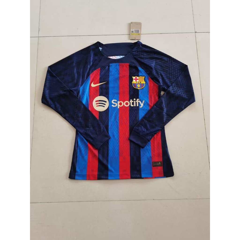 Áo Thun Bóng Đá Dài Tay Đội Tuyển Barcelona Số 22 23