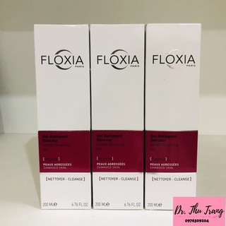 [Chính Hãng] Gel rửa mặt dùng cho da kích  ứng, thương tổn FLOXIA GENTLE CLEANSING  GEL REGENIA 200ml