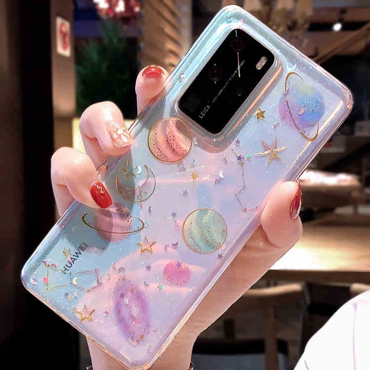 Ốp điện thoại trong suốt họa tiết vũ trụ cho Samsung M51 S20 FE A7 A9 A8 A6+ J5 J3 J7 2017 Stars J6 J8 Note 9 8 | BigBuy360 - bigbuy360.vn