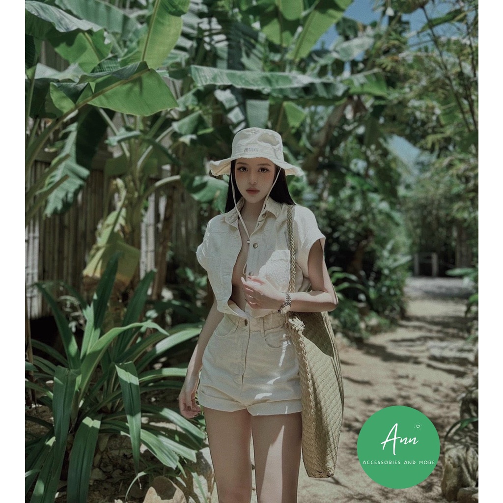 Mũ Nón Tai Bèo JACQUEMUS  Chống Nắng Đi Biển, Thiết Kế Thời Trang, Chất Liệu Kaki Cotton Mềm, Hàng Quảng Châu, Sẵn 7 Màu