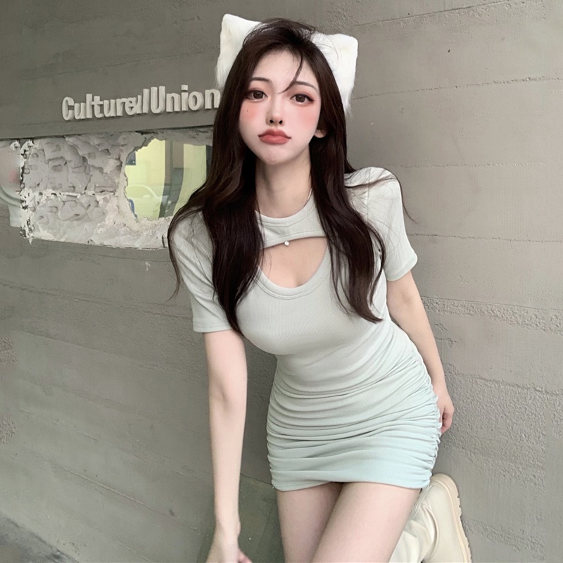 Đầm ôm dáng thời trang mùa hè Hàn Quốc thích hợp cho nữ