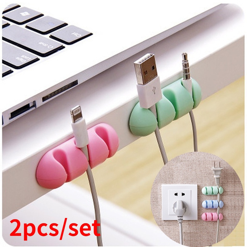 Set 2 Dụng Cụ Cố Định Dây Cáp Gọn Gàng Tiện Lợi