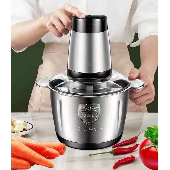 Máy xay thịt cối inox hàng 2 lít cực sắc