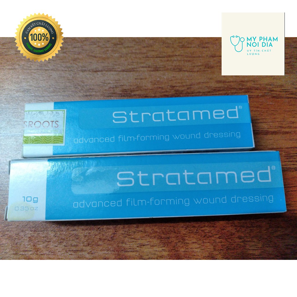 stratamed 5g 10g 20g Silicone gel mờ sẹo đầu tiên &amp; duy nhất bôi được lên vết thương hở