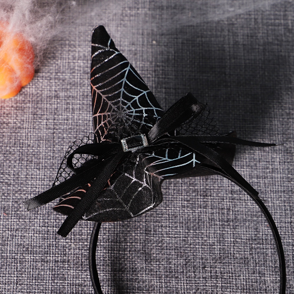 Cài Tóc Hình Nón Phù Thủy Vui Nhộn Thời Trang Halloween Cho Bé Gái