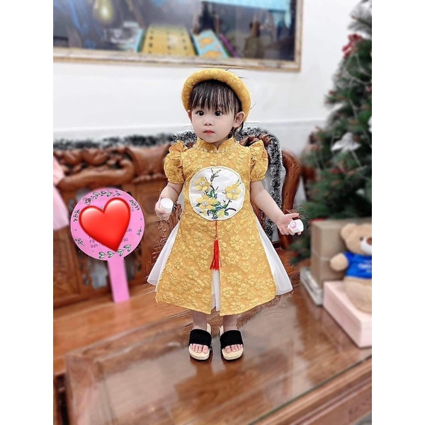 ÁO DÀI CÁCH TÂN KÈM MẤN CHO BÉ ❣️
