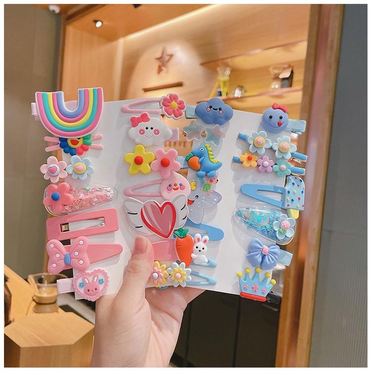 Set Kẹp Tóc Dễ Thương Cho Bé Gái
